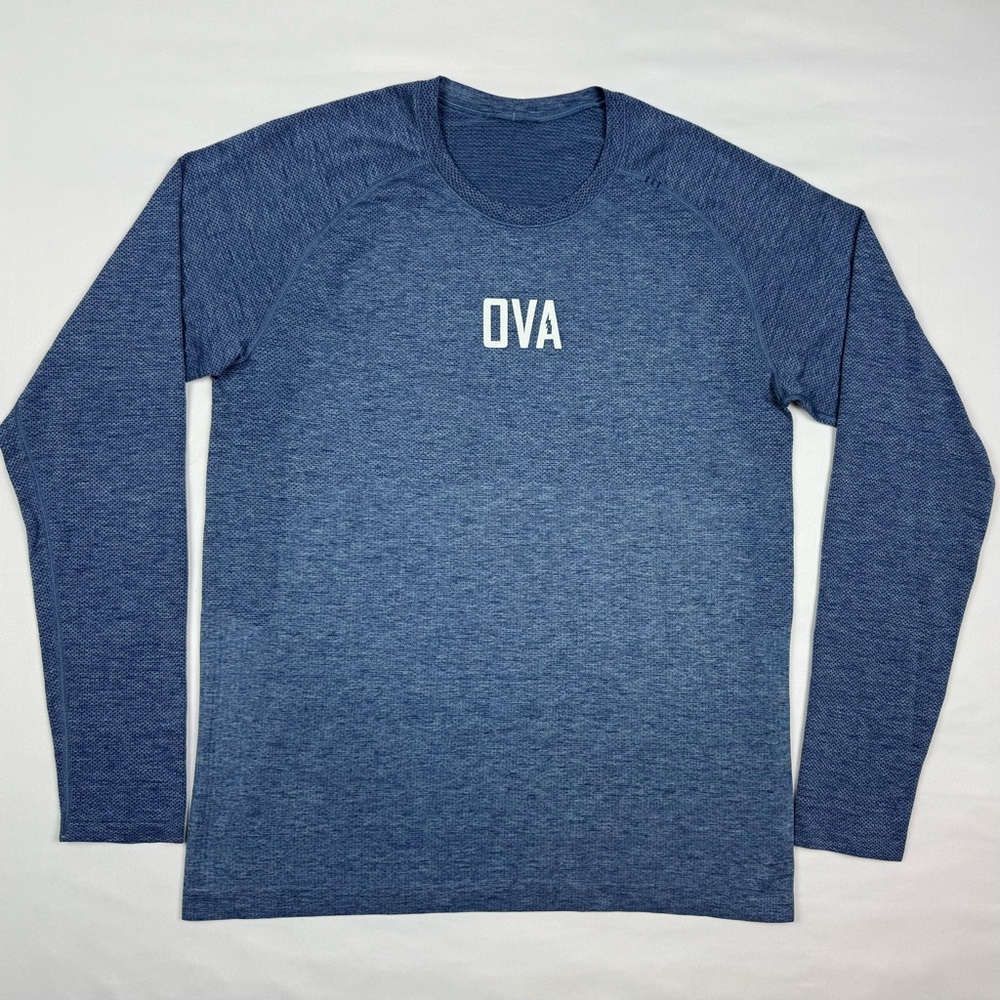 Lululemon Mens Metal Vent Tech Long Sleeve Shirt Sz Medium Blue Performance C4